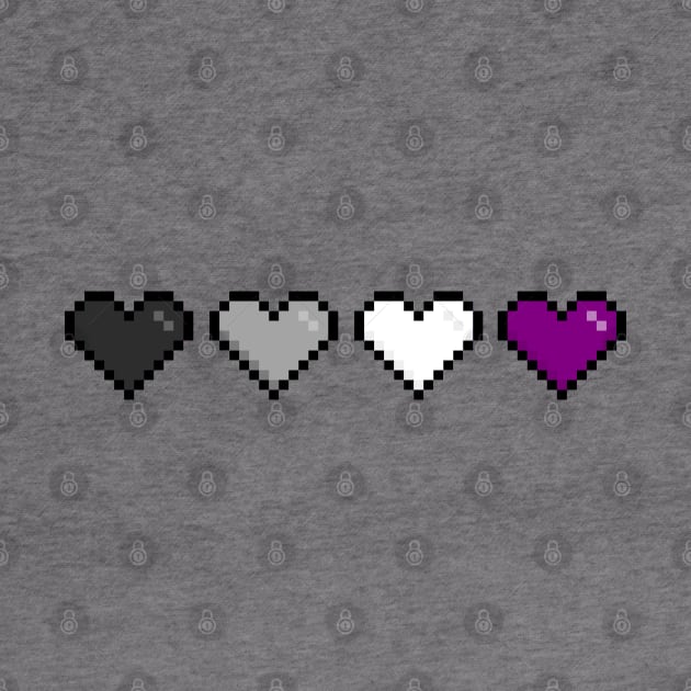 Asexual Hearts by Pridish